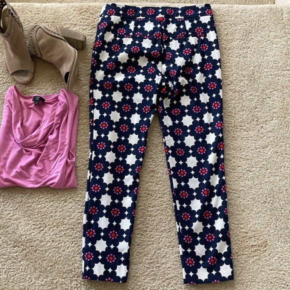 Trina Turk Geo Floral Print Ankle Pants - Picture 5 of 7